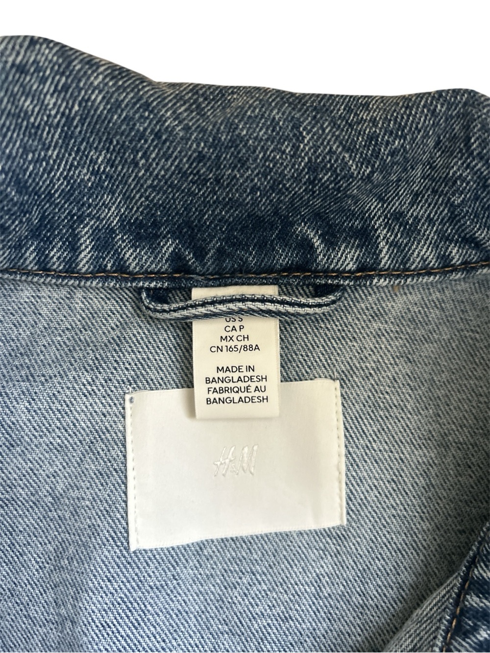 H&M Crop Blue Denim Jacket - Picture 2 of 3
